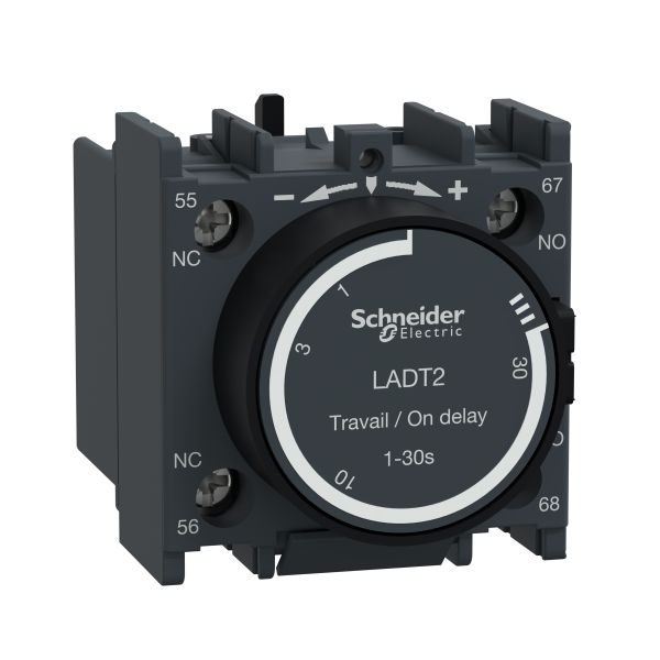 Schneider LADT2 Zeitblock, anzugsverzögert, 1S+1Ö, 0,10-30,00s, Schraubanschluss