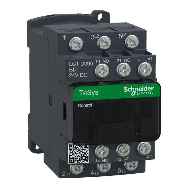 Schneider LC1D096BD Leistungsschütz LC1D 3p, +1S+1Ö, 4 kW, 9 A, 400 V AC3, Spule 24 V DC