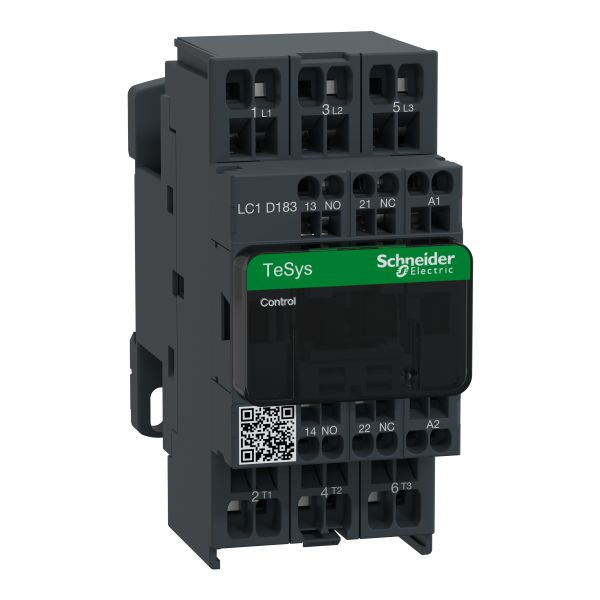 Schneider Electric LC1D183P7 Leistungsschütz LC1D 3-polig +1S+1Ö 7.5 kW 18 A 400 V AC3 Spule 230 V AC