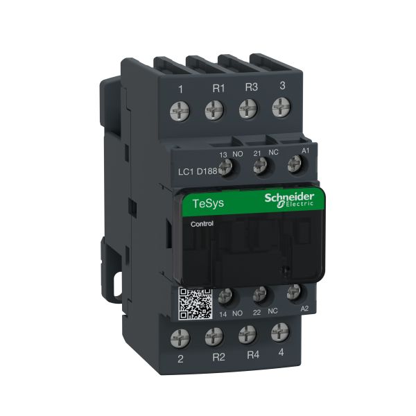 Schneider LC1D188D7 Leistungsschütz LC1D 4p, +1S+1Ö, Spule 42 V AC