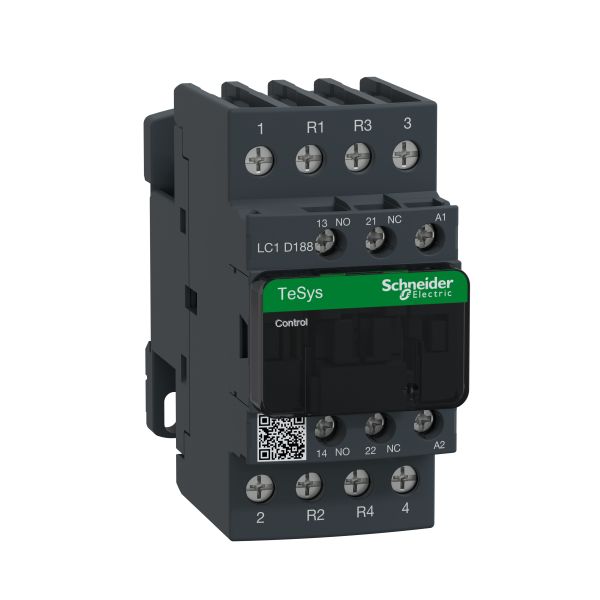 Schneider LC1D188E7 Leistungsschütz LC1D 4p, +1S+1Ö, Spule 48 V AC