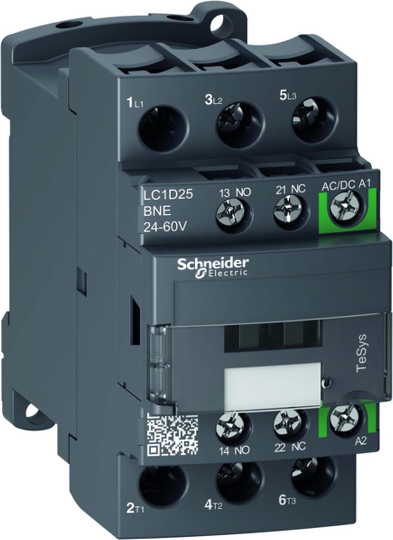 Schneider LC1D38KUE Leistungsschütz LC1D 3p, +1S+1Ö, 18.5 kW, 38 A, 400 V AC3, Spule 100-250 V AC/DC