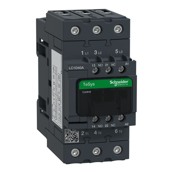 Schneider LC1D40AP7 Leistungsschütz LC1D 3p, +1S+1Ö, 18.5 kW, 40 A, 400 V AC3, Spule 230 V AC