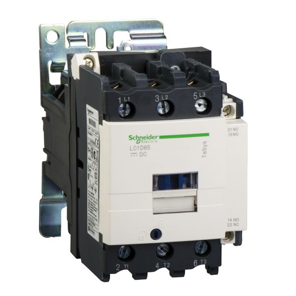 Schneider LC1D80BD Leistungsschütz LC1D 3p, +1S+1Ö, 37 kW, 80 A, 400 V AC3, Spule 24 V DC