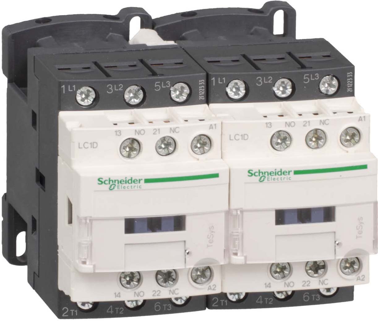 Schneider LC2D25P7 Wendeschützkombination, 3p+1S+1Ö, 11kW/400V/AC3, 25A, Spule 230V 50/60Hz
