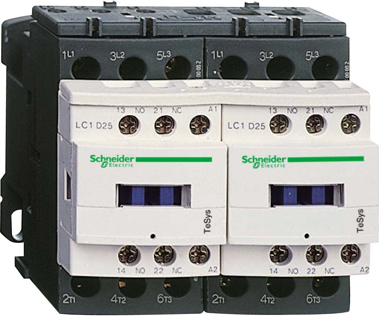 Schneider LC2D25P7V Wendeschützkombination, 3p+1S+1Ö, 11kW/400V/AC3, 25A, Spule 230V 50/60Hz