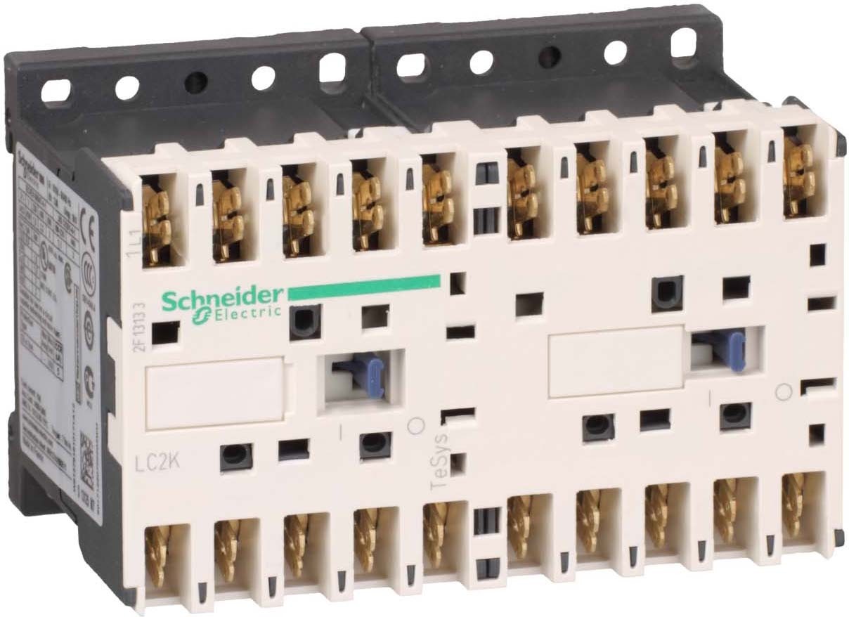 Schneider LC2K09107B7 Wendeschützkombination, 3p+1S, 4kW/400V/AC3, 9A, Spule 24V 50/60Hz