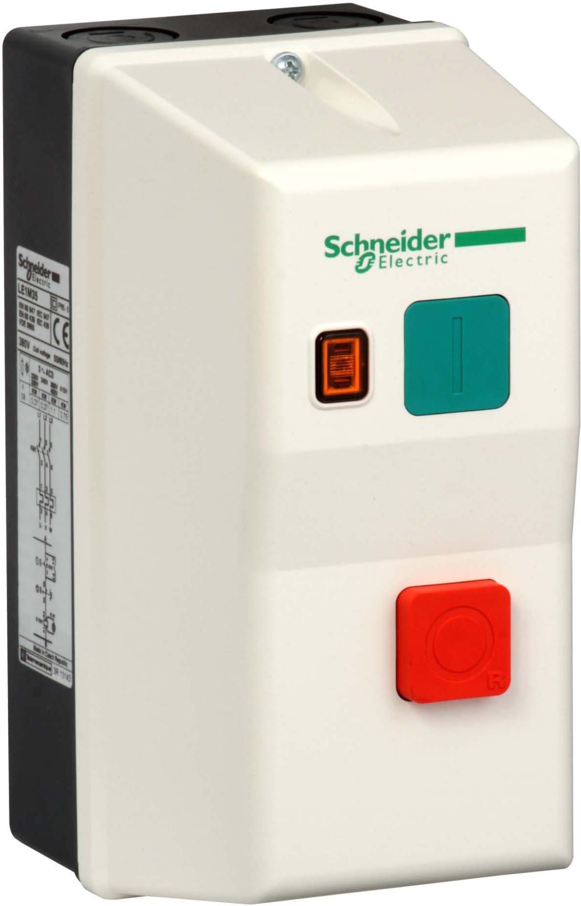 Schneider LE1M35Q710 Direktanlasser gekaps., 1 Drehr. TeSys, LE1-M, 2,6-3,7A, Spule 380V AC