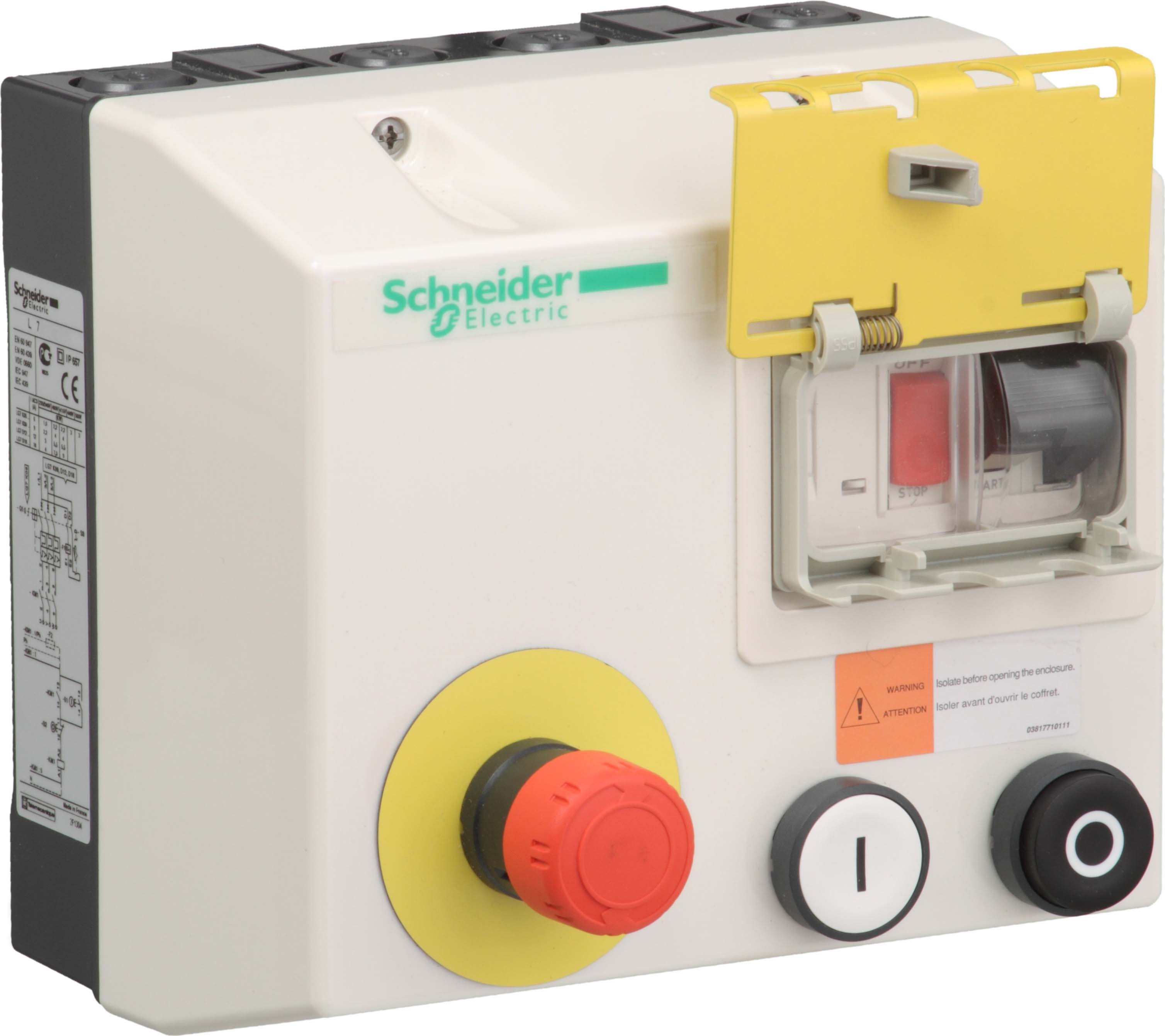 Schneider LG7K09V714 Anlasser m. Not-Aus LG7-K, IP 657, 1 Drehr., 4kW, Sp. 440V