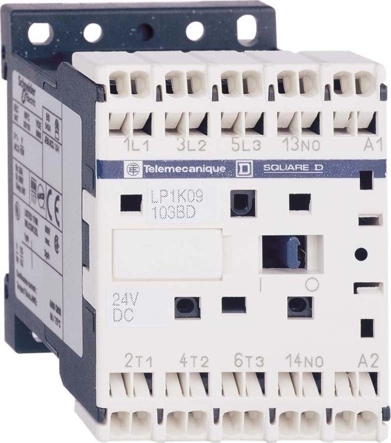 Schneider Electric LP1K09103BD3 Leistungsschütz LP1K 3-polig +1S 4 kW 9 A 400 V AC3 Spule 24 V DC