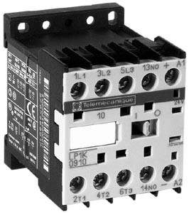 Schneider LP1K0910BD Leistungsschütz LP1K 3p, +1S, 4 kW, 9 A, 400 V AC3, Spule 24 V DC