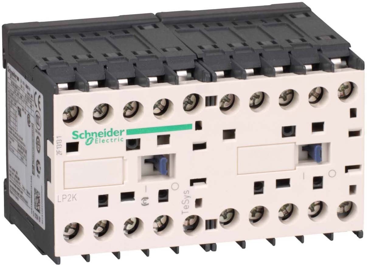 Schneider Electric LP2K09105BD Wendeschützkombination 3-polig +1S 4kW/400V/AC3 9A 24VDC