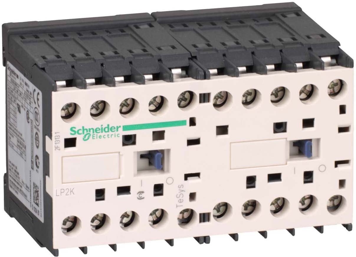 Schneider LP2K09105BD Wendeschützkombination, 3p+1S, 4kW/400V/AC3, 9A, 24VDC
