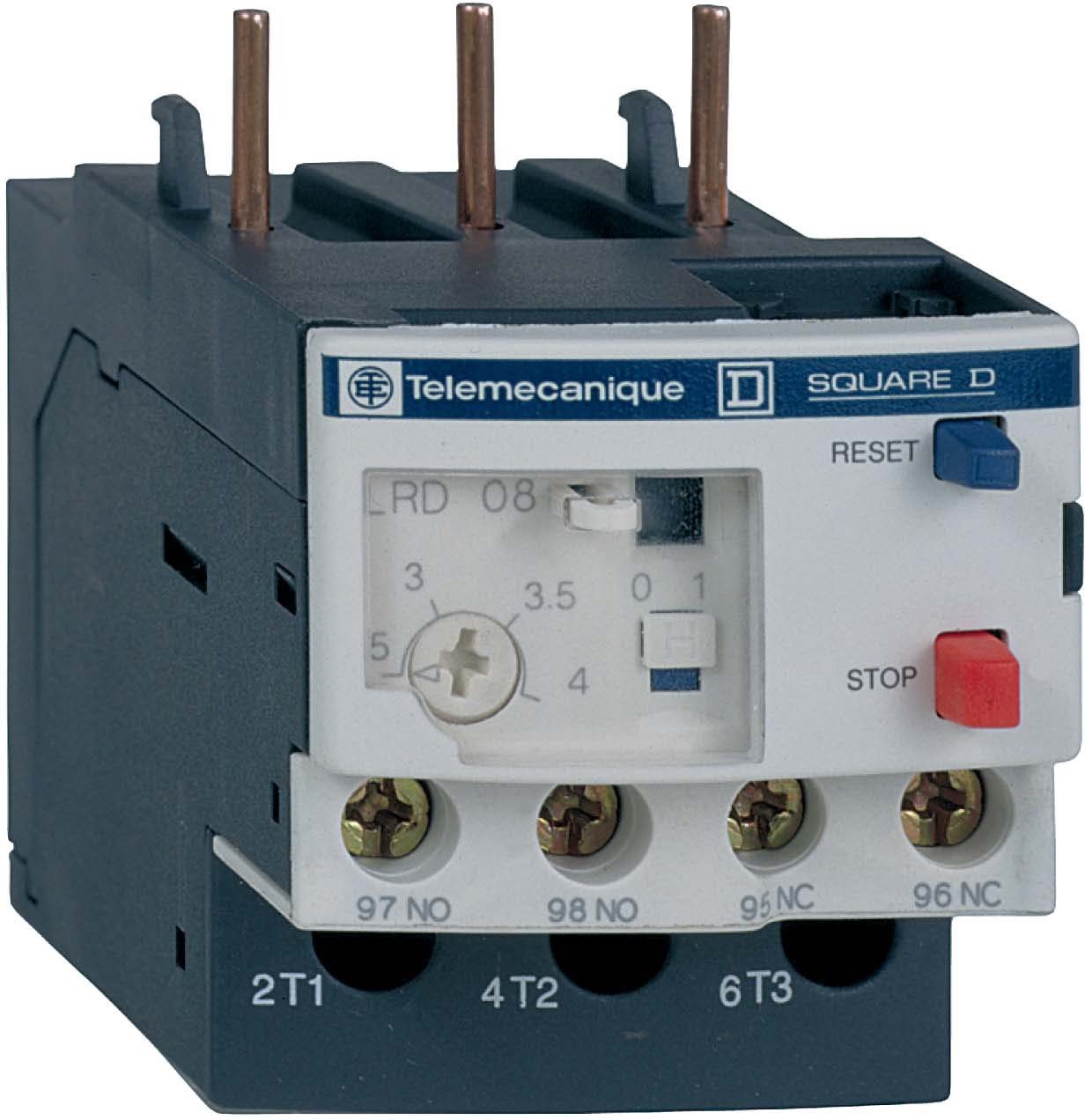Schneider LRD14 Motorschutzrelais, 7-10A, 1S+1Ö, Klasse 10A