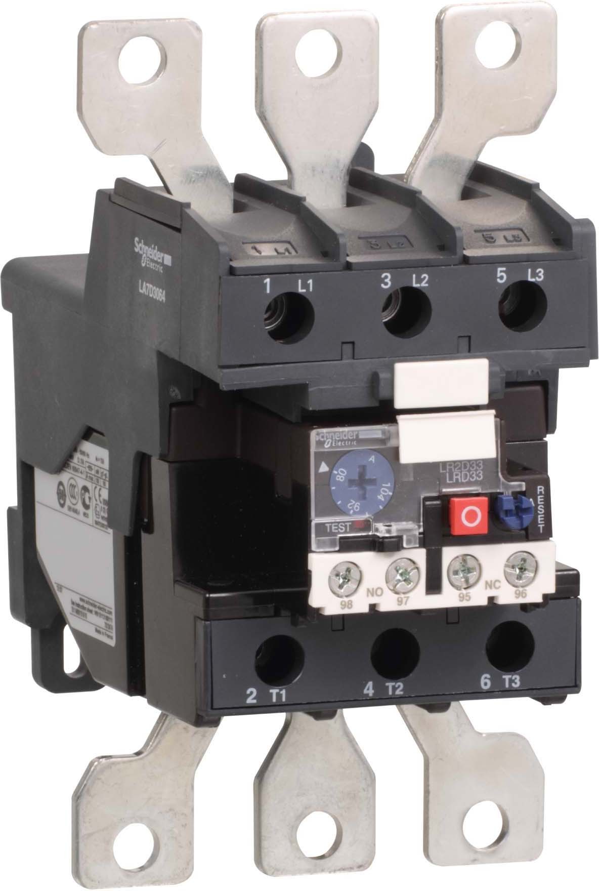 Schneider LRD33656 Motorschutzrelais, thermisch, 80-104A, Klasse 10A
