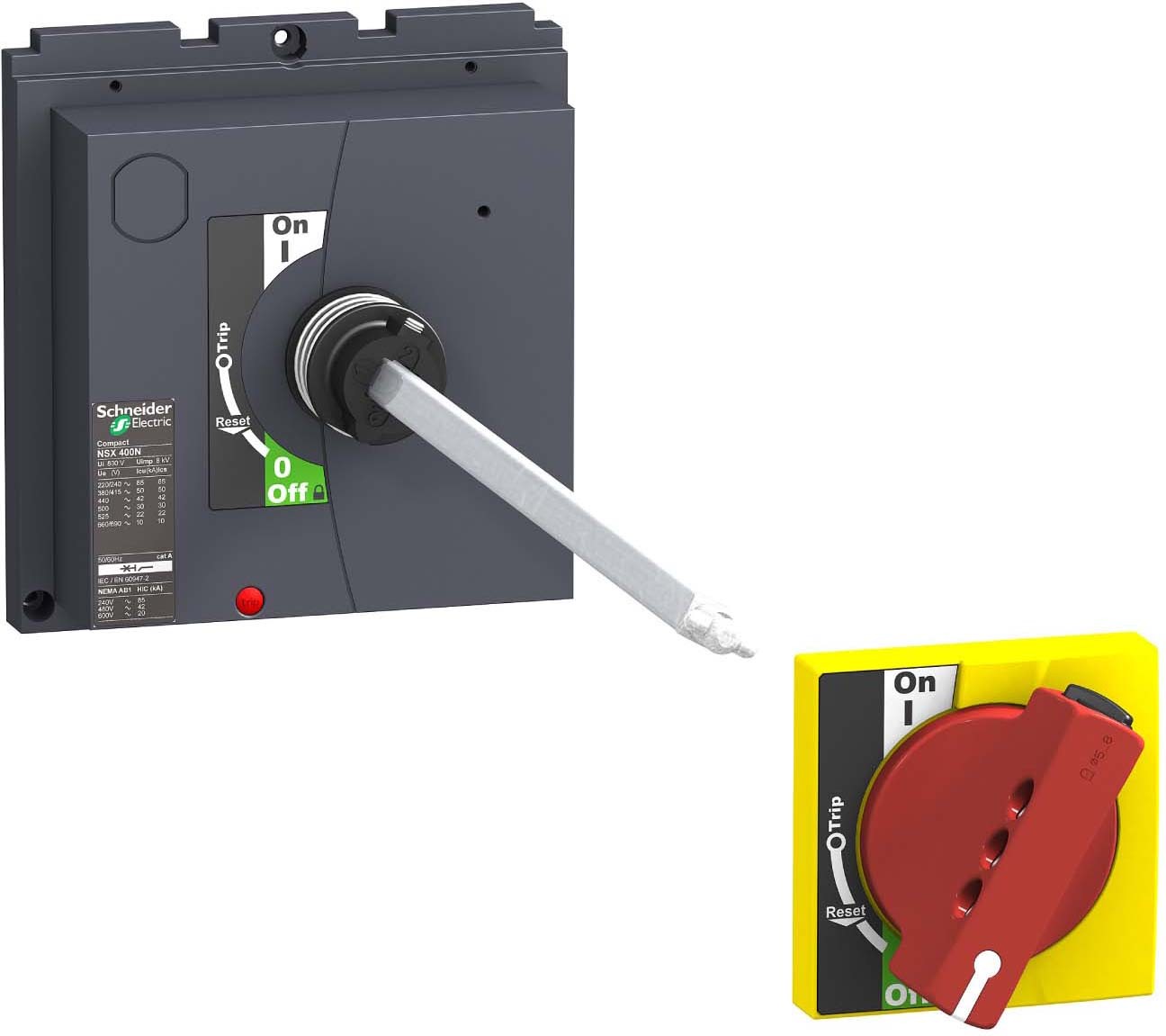 Schneider Electric LV432600 Drehantrieb m. Türkupplung rot für ComPact NSX400-630