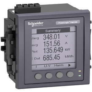 Schneider METSEPM5310 Universalmessgerät PM5310, Modbus RTU, bis zur 31. Harmonischen, 2 Digitaleingang und -ausgang, Genauigkeitsklasse 0,5s