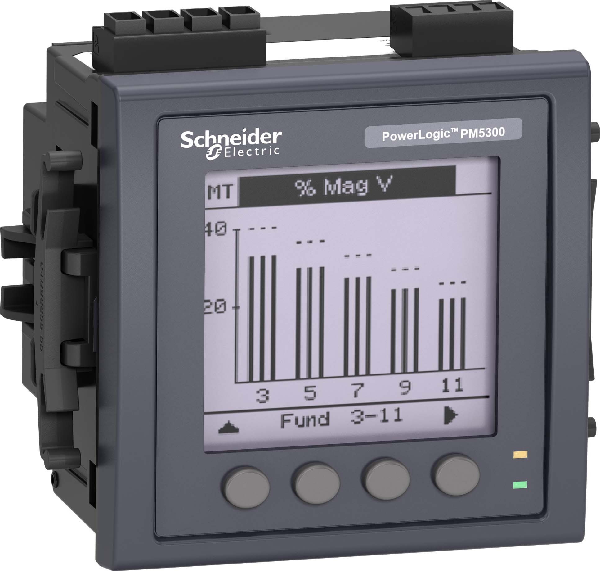 Schneider METSEPM5331 Universalmessgerät PM5331, Modbus RTU, MID, bis 31. Harmonische, 2 Digitaleingang -ausgang, 2 Ausgangrelais, Klasse 0,5s