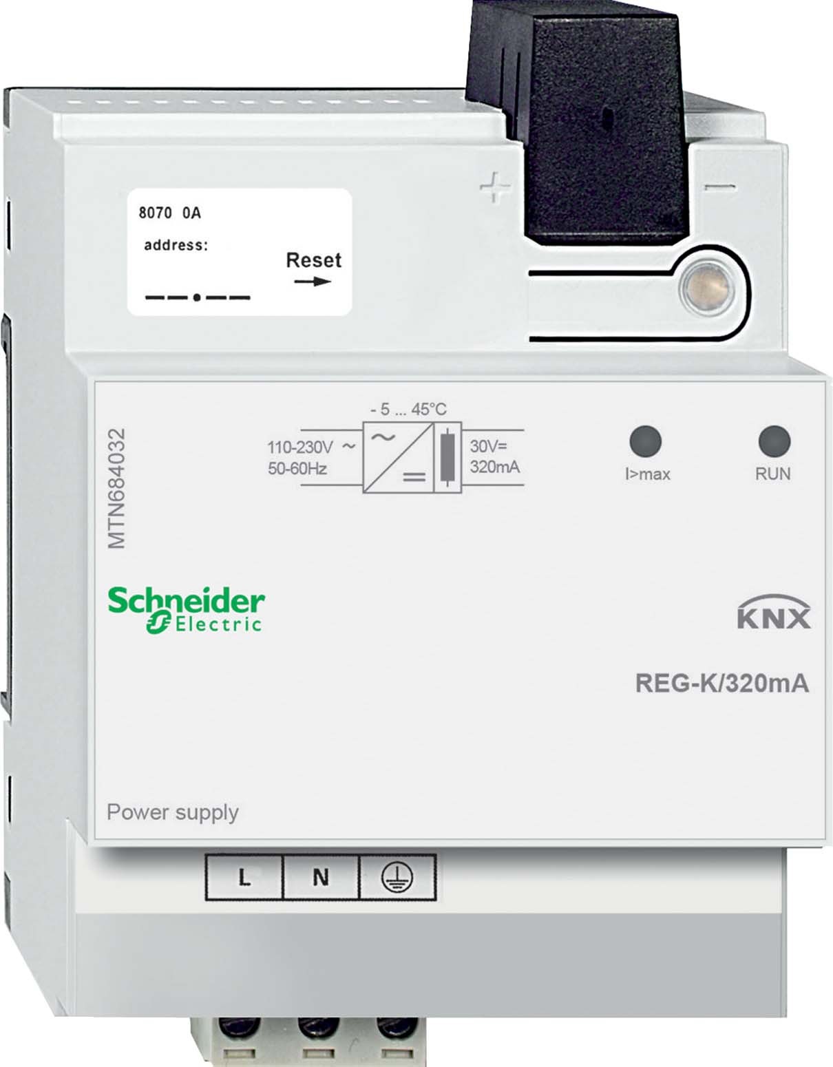Schneider Electric MTN684032 KNX Spannungsversorgung REG-K/320 mA lichtgrau