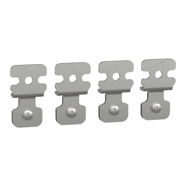 Schneider NSYAEFPFSC Set, 4 Wandbefestigungslaschen aus Stahl. für Geh. PanelSeT S3D