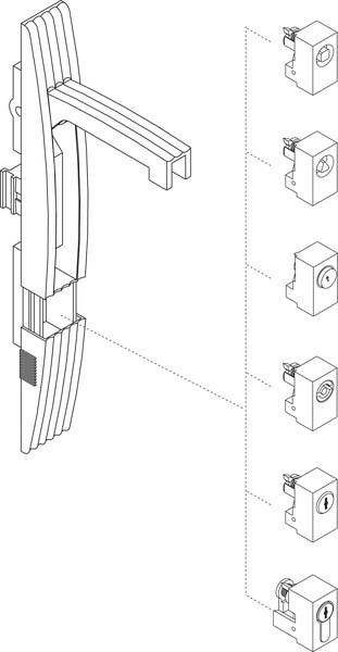 Schneider NSYIN1242E1 PanelSeT SF/SM-Schloss mit Schlüssel, 1242E, für NSYSFHS1