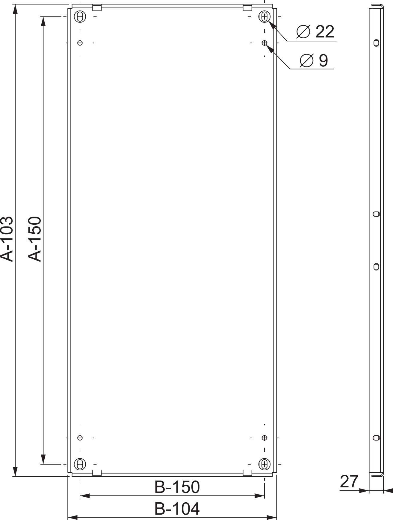 Schneider NSYMP1812 PanelSeT SF/SM-Montageplatte, 1800x1200mm