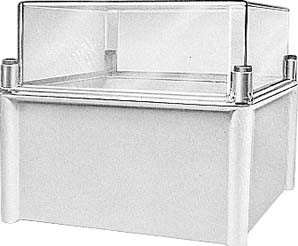 Schneider NSYPLS2754G Polyestergehäuse PLS Wandmontage 270x540x180mm IP66, transparente PC-Abdeckung