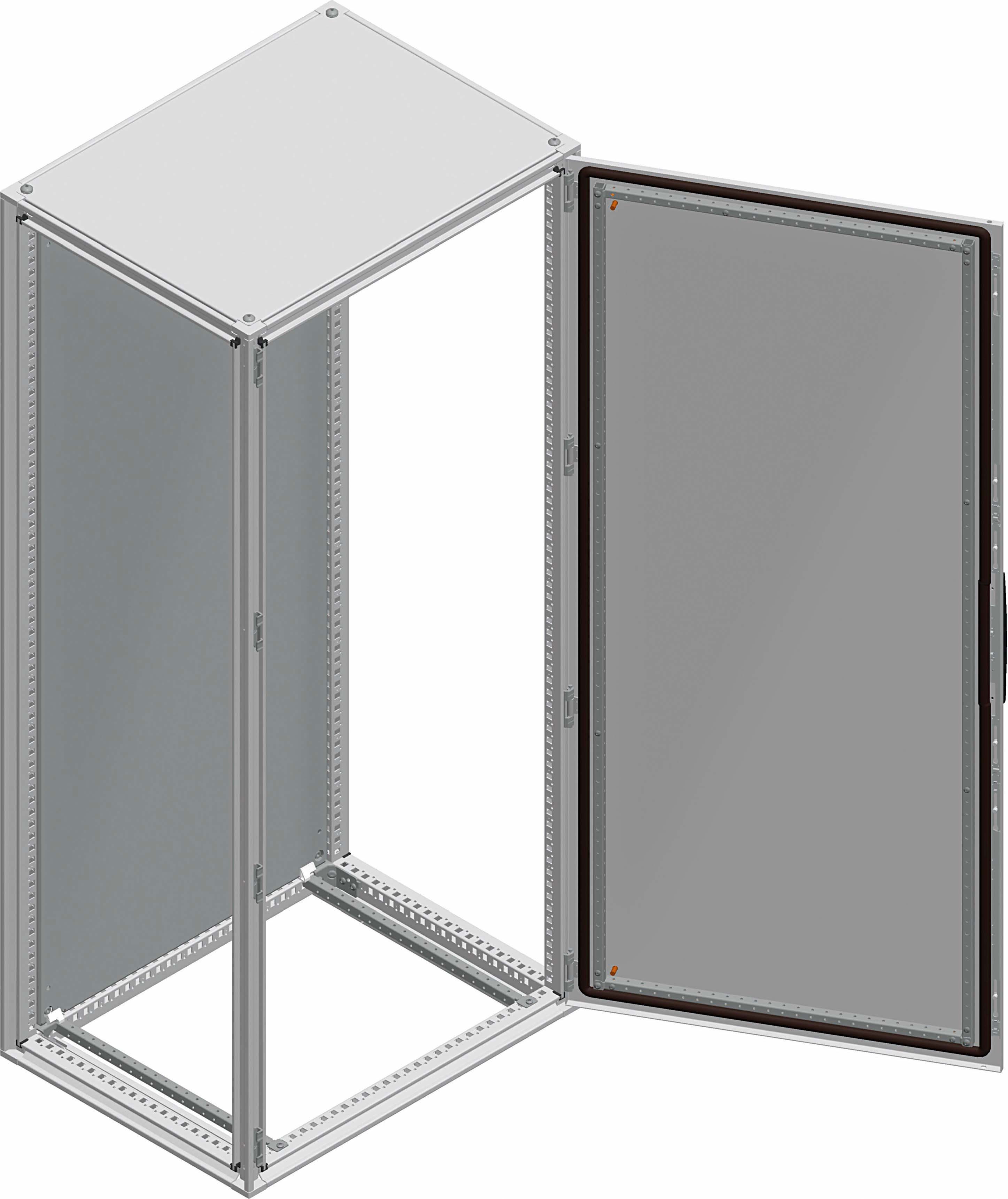 Schneider Electric NSYSF2010402DP Stahlgehäuse bodenst. Spacial SF mit MP fertig montiert 2000x1000x400mm 2 Türen