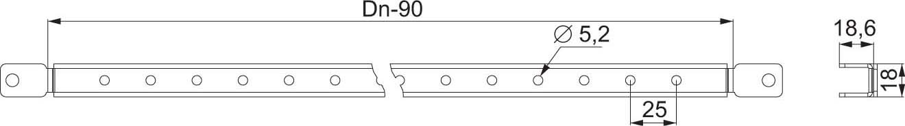 Schneider NSYSLCR40 PanelSeT SF/SM-Quertraverse, leicht, 400x400mm, Verpackungseinheit: 2 Stück