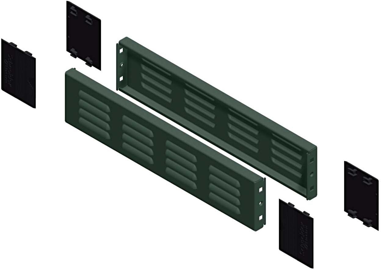 Schneider NSYSPV8100 PanelSeT Zubehör SF/SM-Sockel-Seitenelemente mit Lüftungsschlitzen, 100x600x800mm