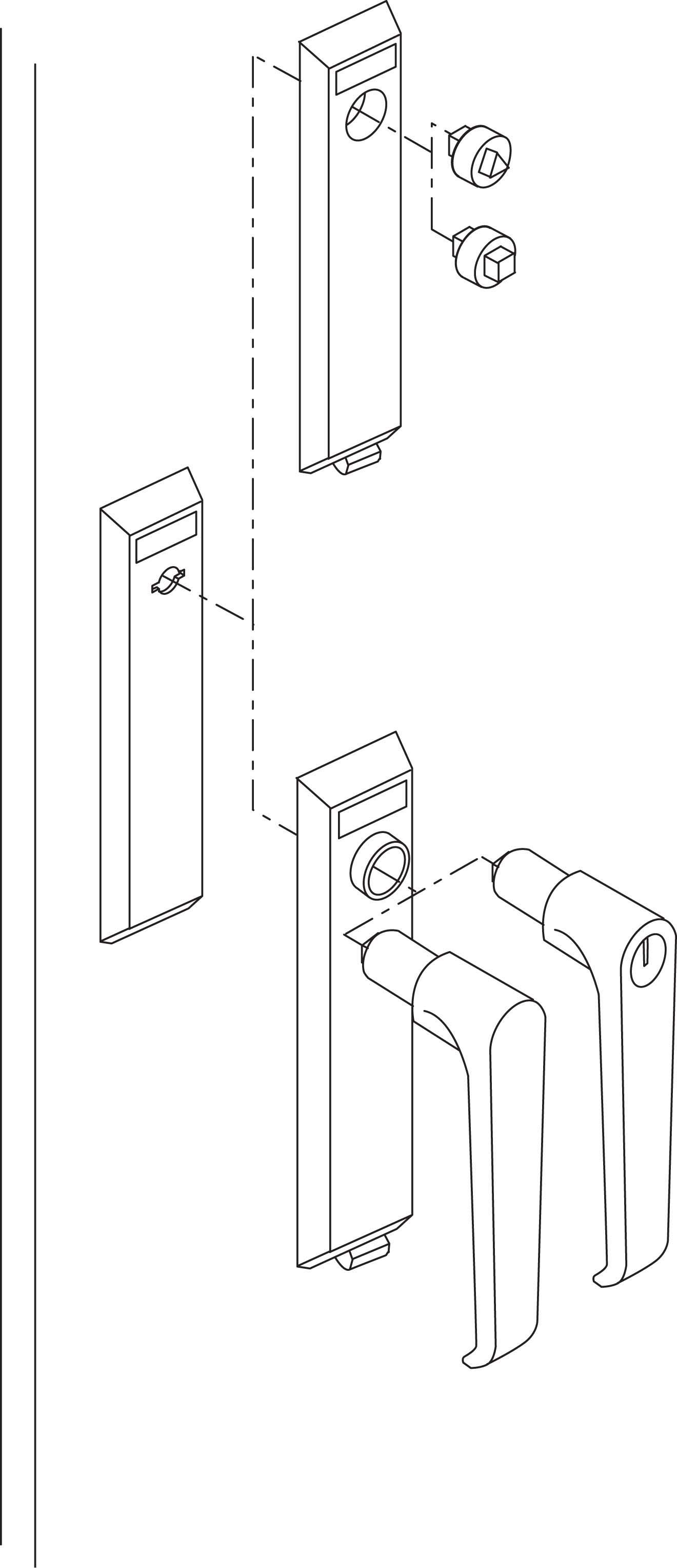 Schneider NSYSTDCSX Ersatz. Rundes Schloss, DB 3mm für Geh. PanelSeT S3X, verchromter Zamak