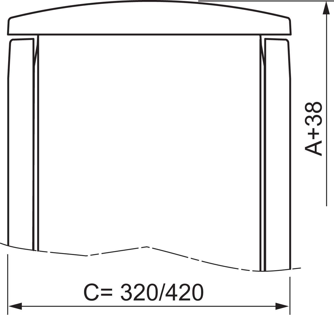 Schneider NSYTJPLA123G 7035 Regendach 1250X320 Mm