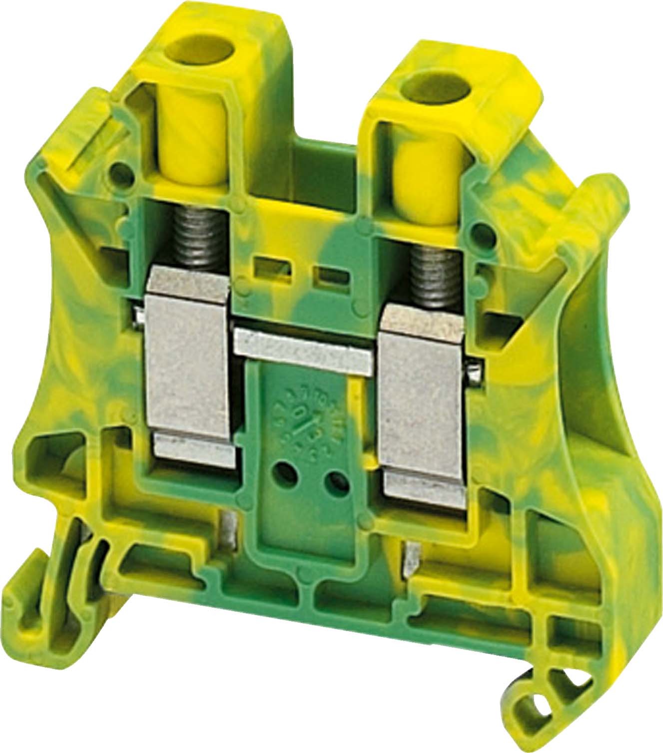 Schneider NSYTRV102PE Linergy Erdungsklemme, 10mm2, 76A, eine Ebene, 1x1, Schraube, grün-gelb