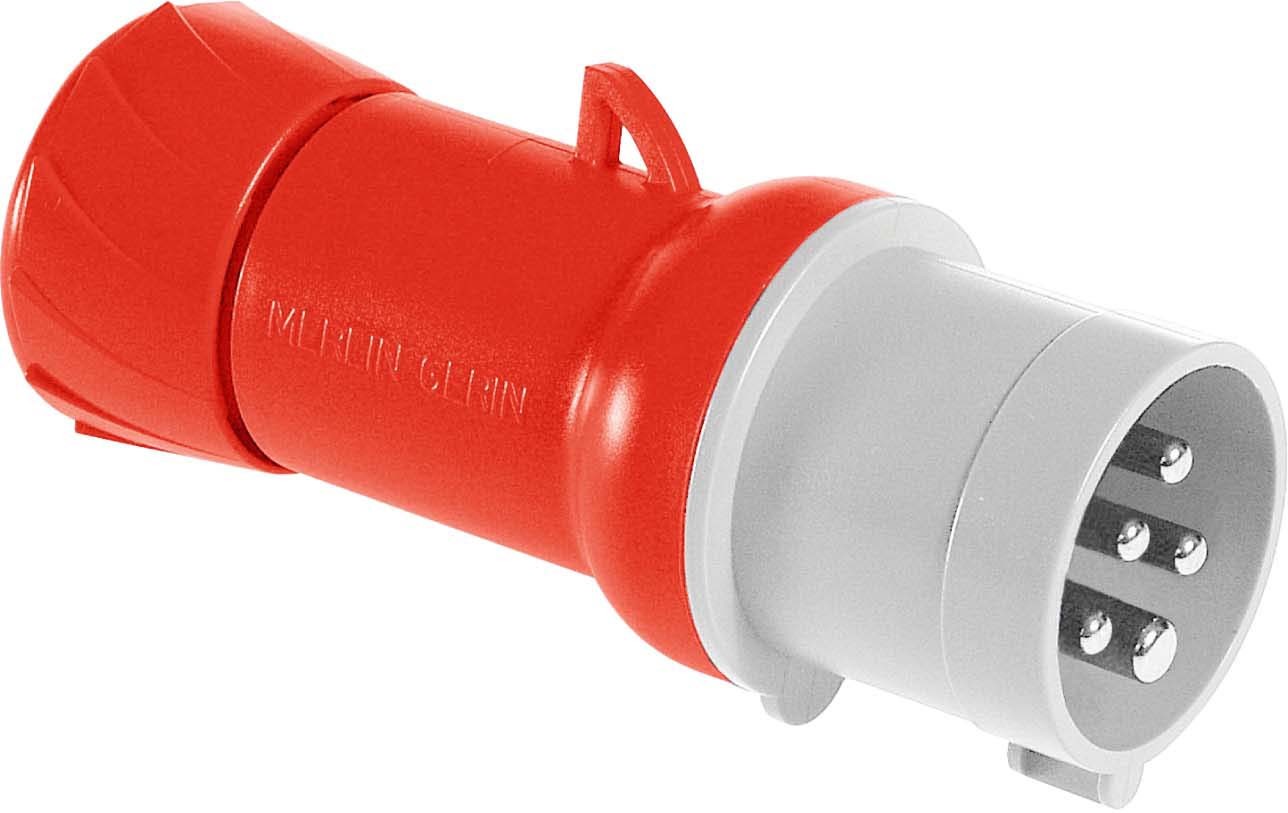 Schneider PKE16M435 CEE Stecker, Schraubklemmen, 16A, 3p+N+E, 380-415 V AC, IP44
