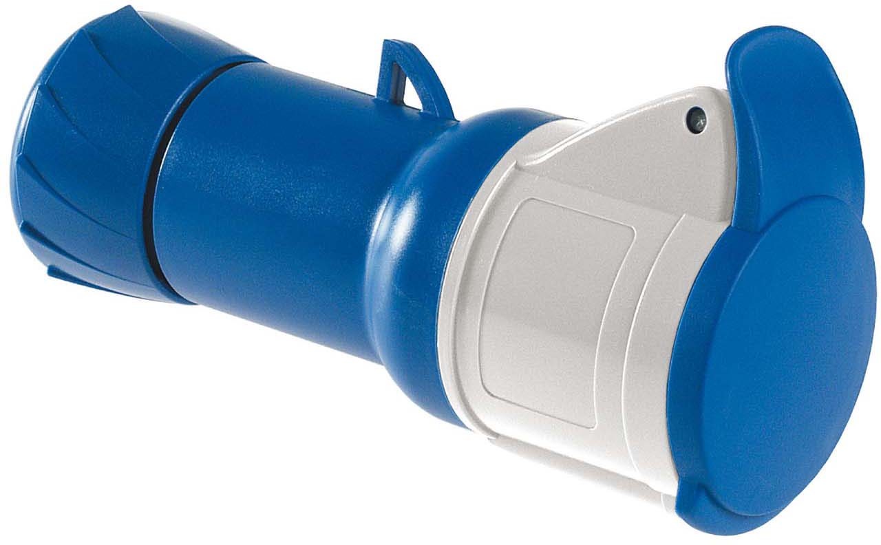 Schneider PKF32M423 CEE Kupplung, Schraubklemmen, 32A, 2p+E, 200-250 V AC, IP44