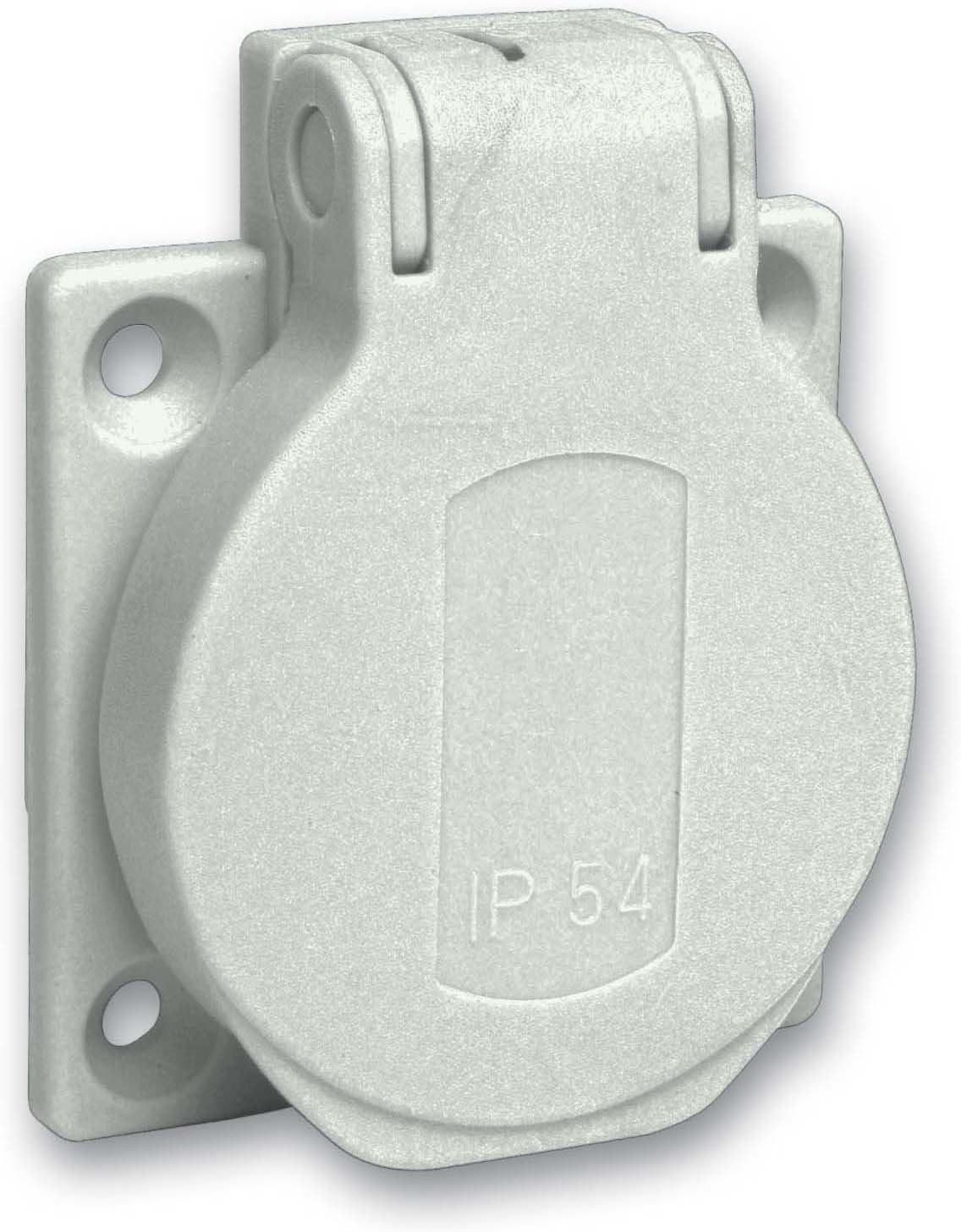 Schneider Electric PKS52G Schukosteckdose grau 2p+E 10/16A 250 V für DE IP54 50x50mm 40 Stück