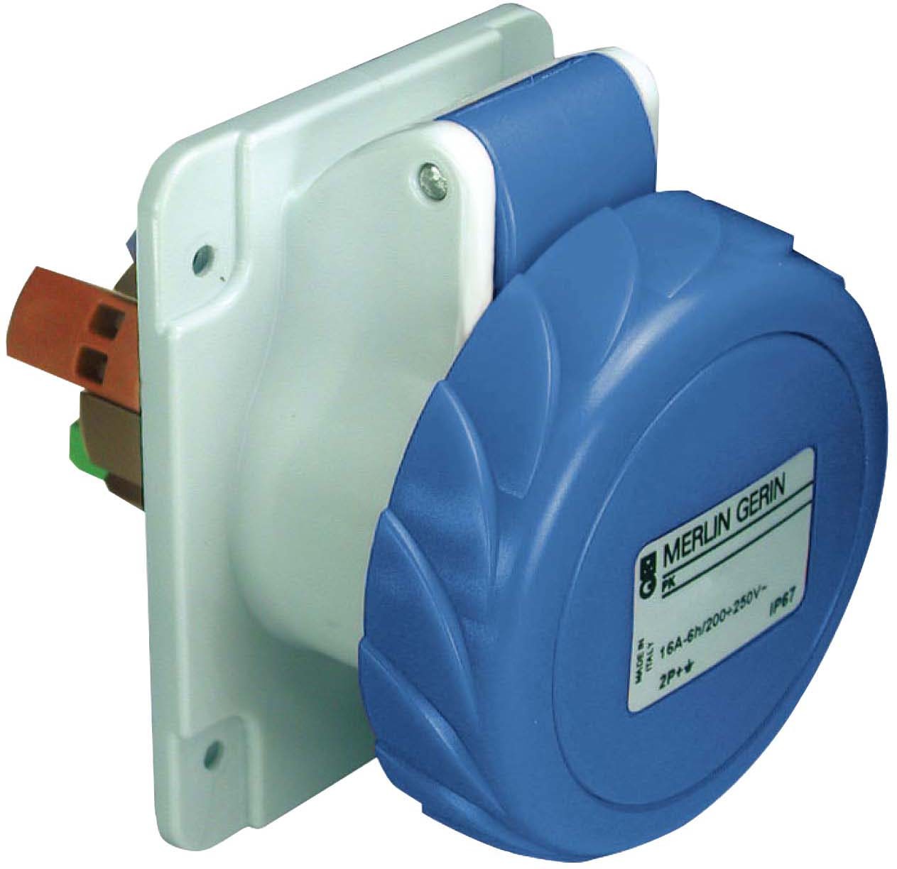 Schneider Electric PKY32G723 CEE Anbausteckdose Schneidklemmen 32A 2p+E 200-250 V AC