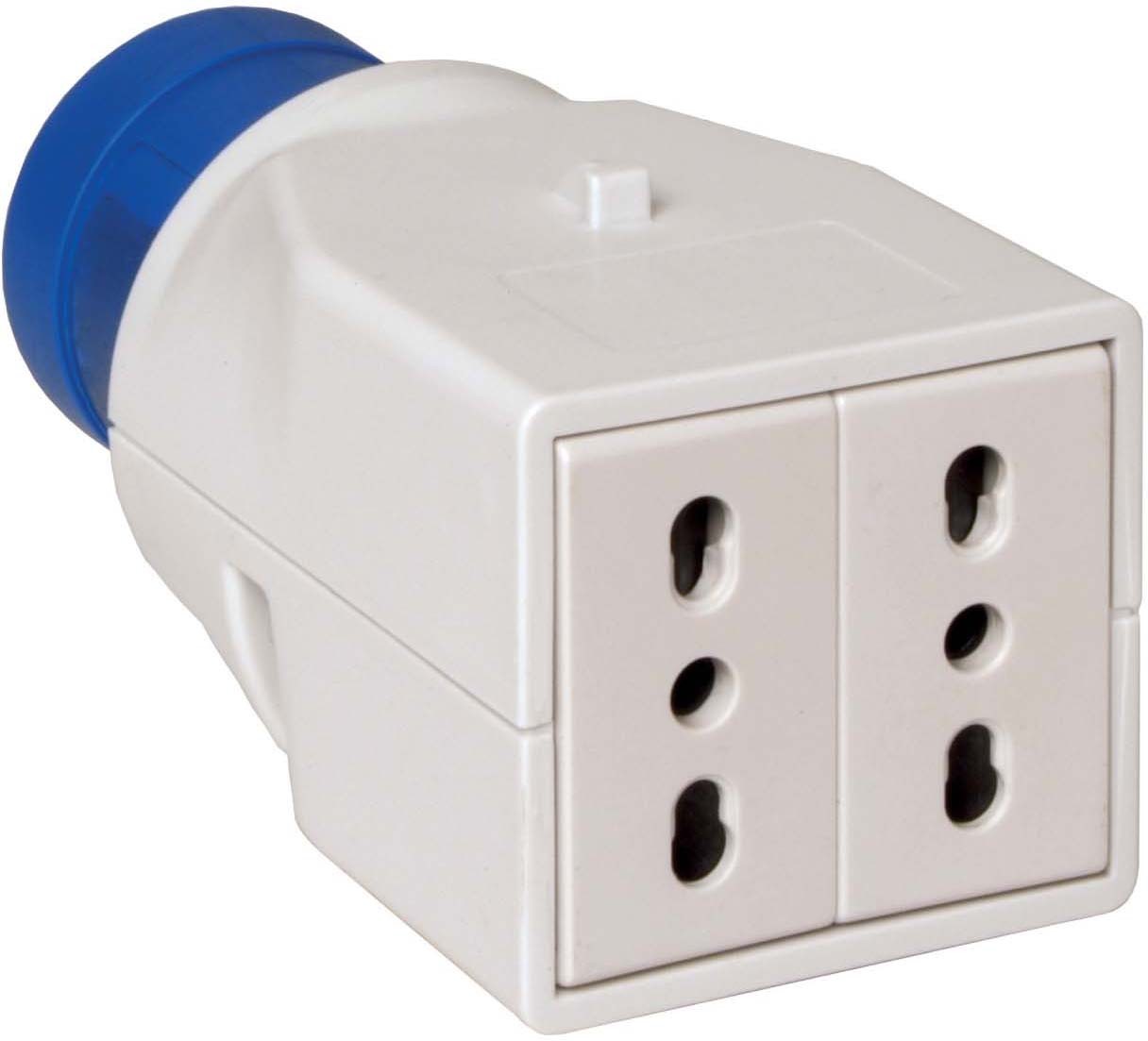 Schneider PKZA202 Adapterstecker PK, CEE, 2 Steckdose, für Italien, 16A, 2p+E, 230V AC