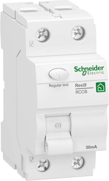 Schneider R9R22240 Fehlerstrom-Schutzschalter Resi9, 2P, 40A, 30mA, Typ A