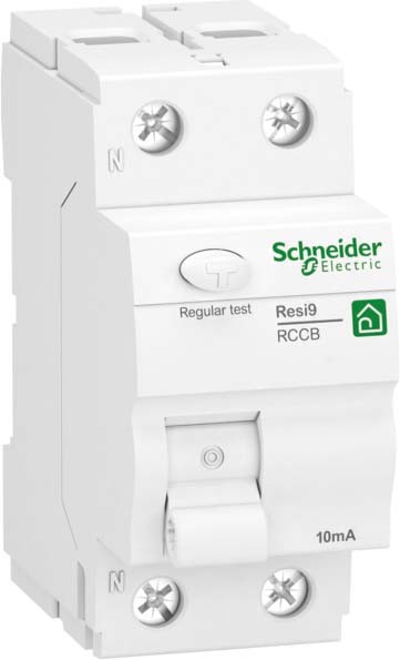 Schneider Electric R9R26225 Fehlerstrom-Schutzschalter Resi9 2-polig 25A 10mA Typ A