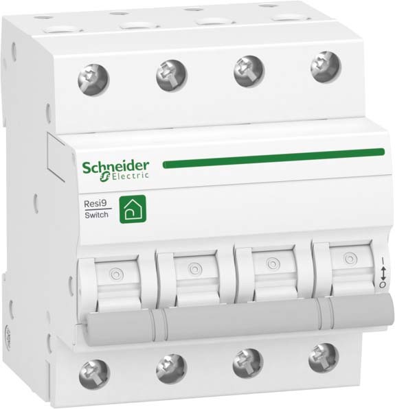 Schneider R9S64463 Lasttrennschalter Resi9, 3P+N, 63A, 415V AC