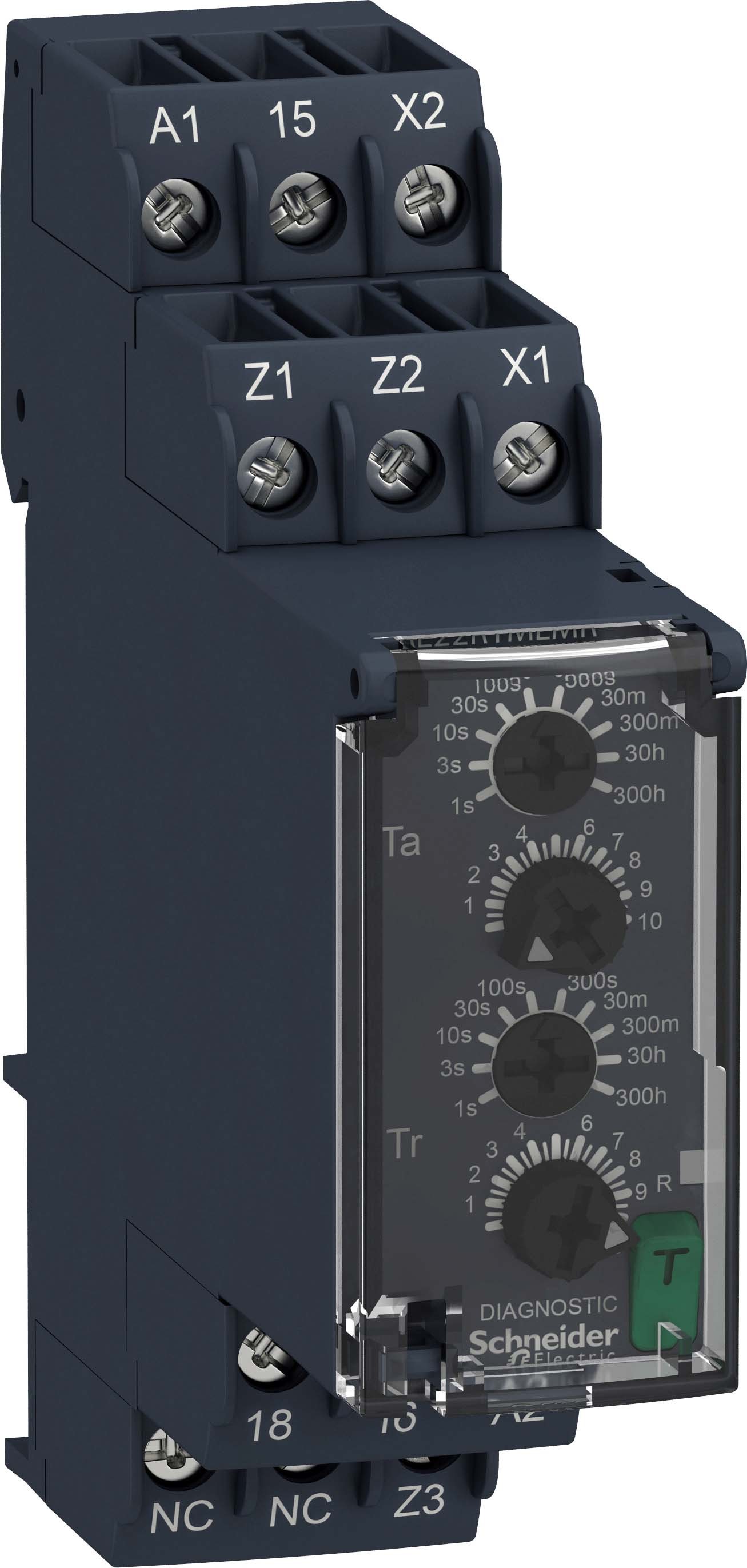 Schneider RE22R1MLMR Blinker asymmetrisch, 0,05 s-300 h, 24-240VAC/DC, 1 W
