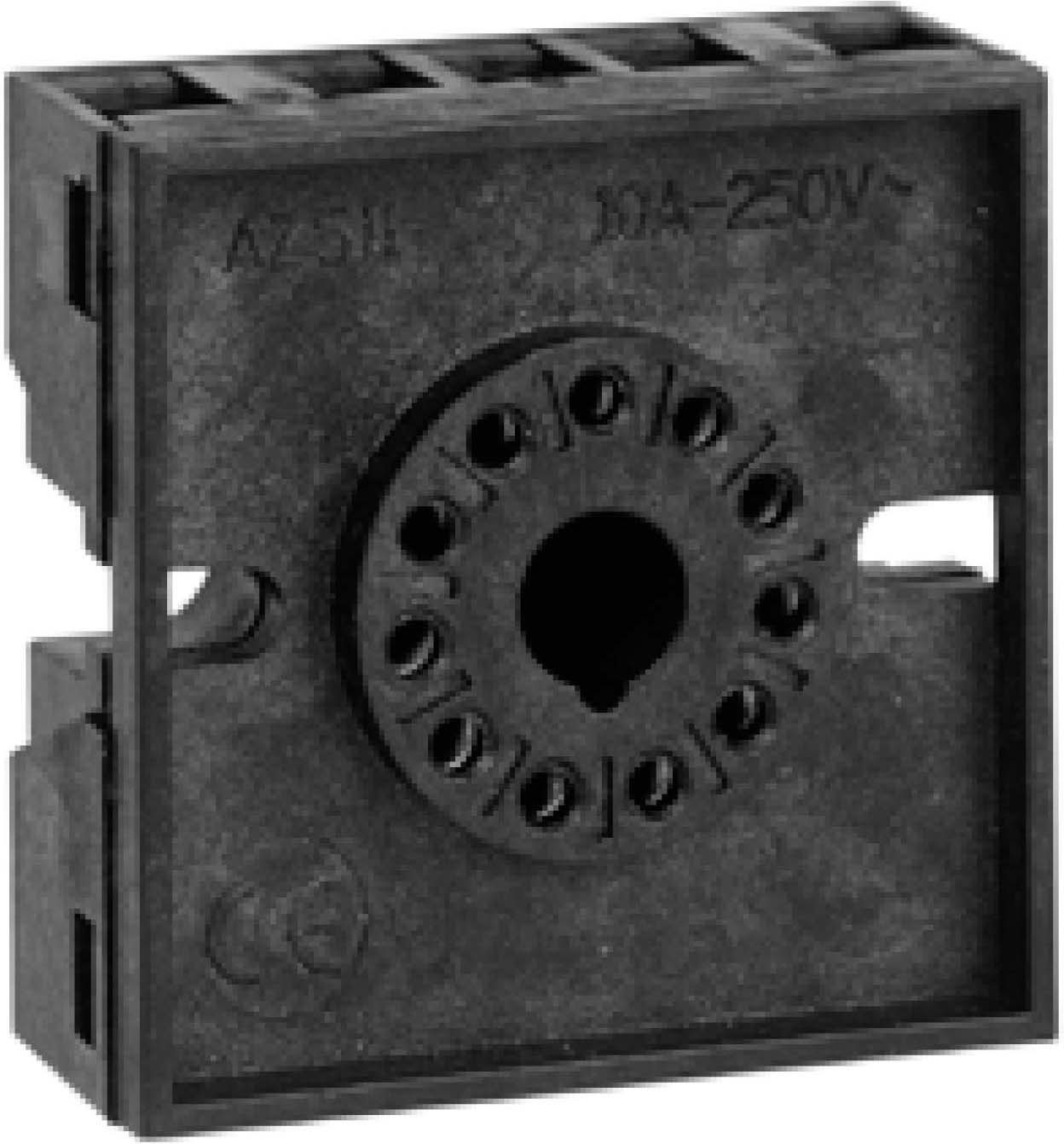 Schneider RE48ASOC11AR Sockel für Zeitrelais RE48A, 11 Pins, rückseitiger Schraubanschluss, IP20