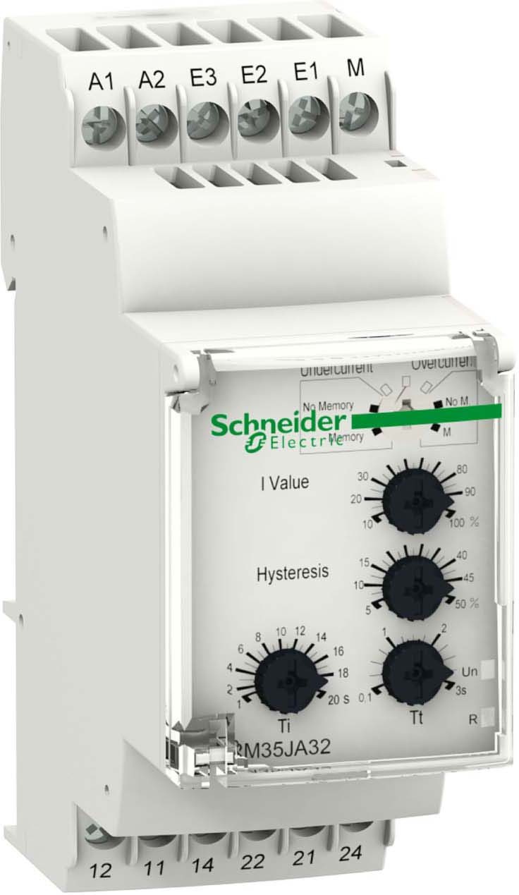 Schneider RM35JA32MW Stromwächter Über-/Unterstrom, 0,15-15 A, 24-240VAC/DC, 2 W