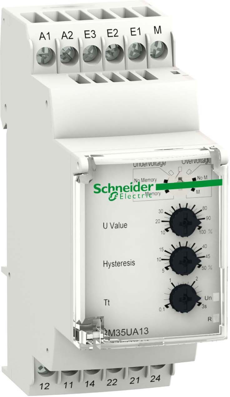 Schneider RM35UA13MW Multifunktions-Spannungswächter, 15-600 V, 24-240VAC/DC, 2 W