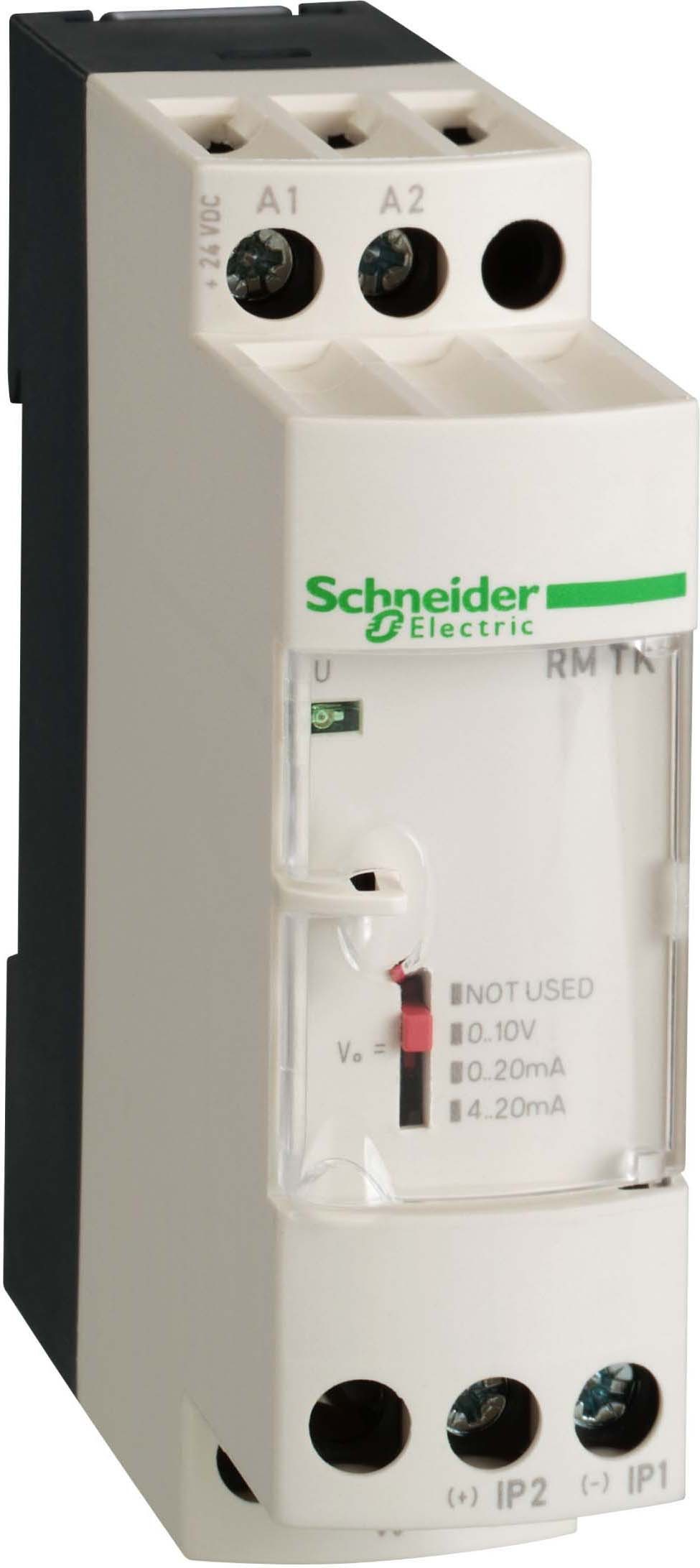 Schneider RMTK90BD Messumformer Thermoelement Typ K, 0-1200°C/32-2192°F, 0-10 V/0-20 mA/4-20 mA