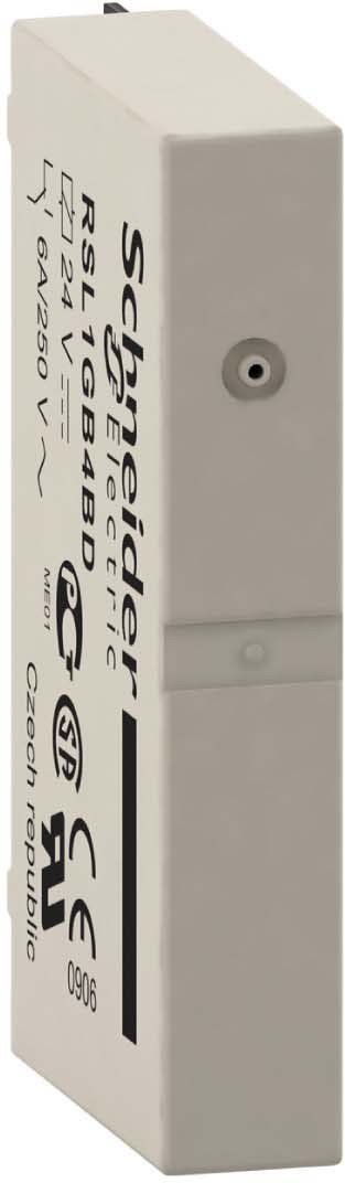 Schneider RSL1AB4ND Schmales Interface-Relais RSL, 1 W, 6 A, 60 VDC