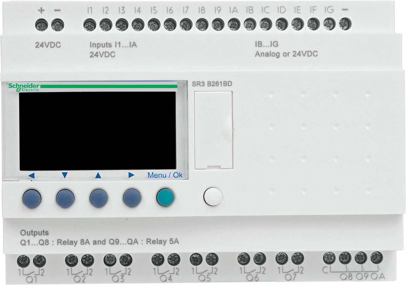 Schneider Electric SR3PACK2BD Starterkit Zelio Logic modulare Ausführung 26 E/A 24 VDC Relaisausgänge