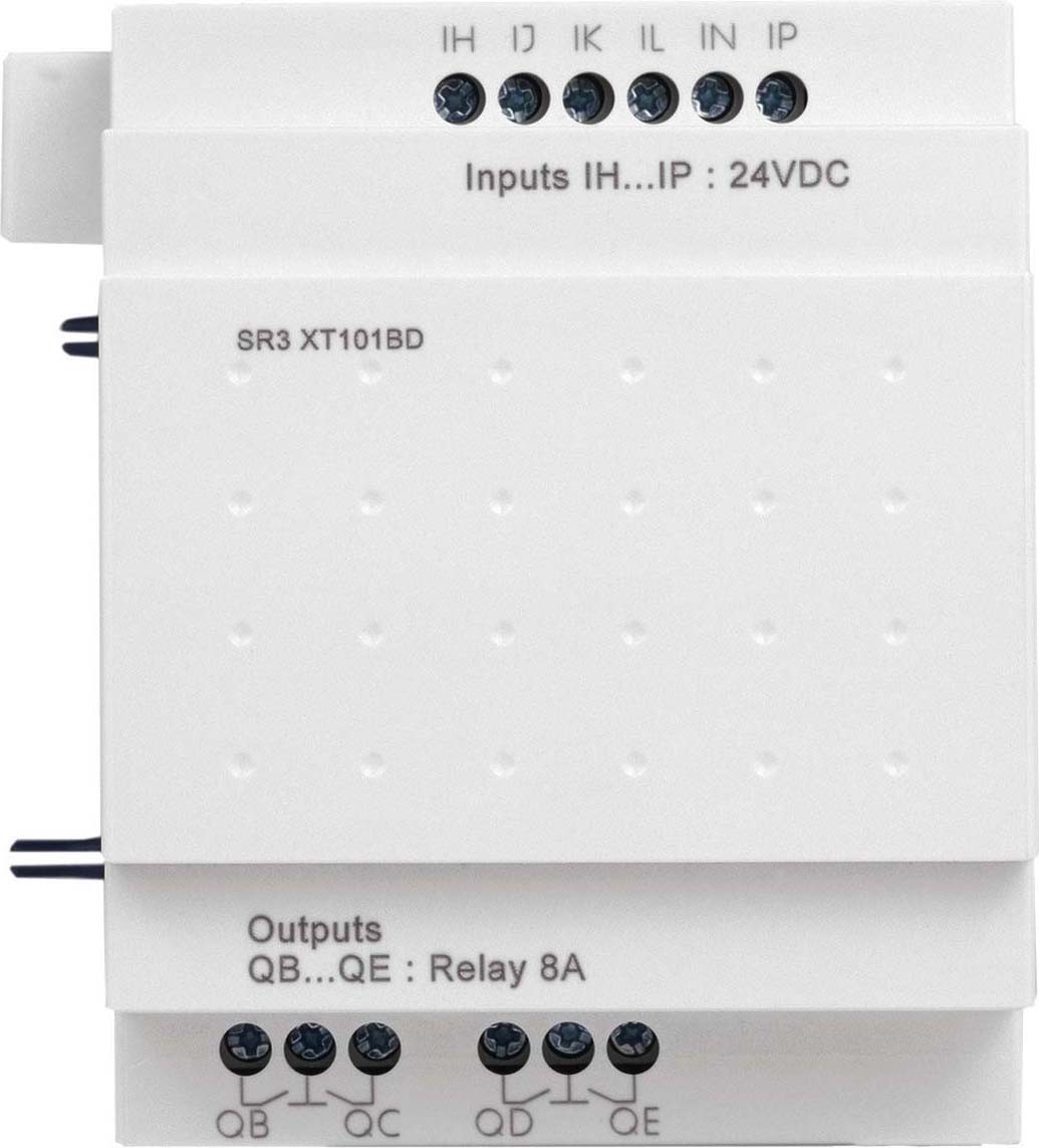 Schneider SR3XT101FU Digitales Ein-/Ausgangsmodul, Zelio Logic, 10 E/A, 100 bis 240 VAC, Relaisausgänge