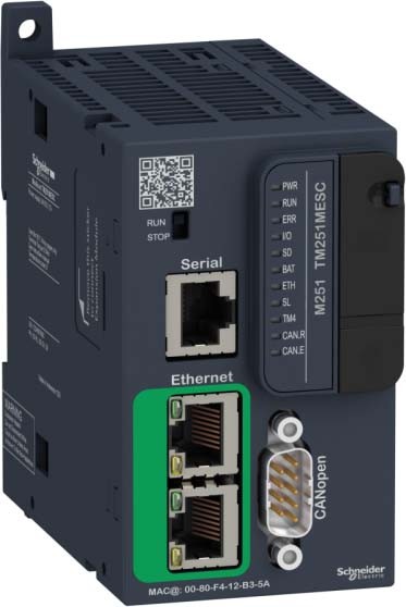 Schneider TM251MESC SPS-Steuerung, Modicon M251, Ethernet, Modbus, CANopen Master, 24 VDC